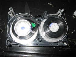 Broken VHS-C tape